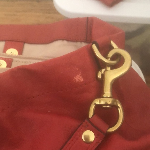 Red Leather Coach purse - Picture 8 of 8